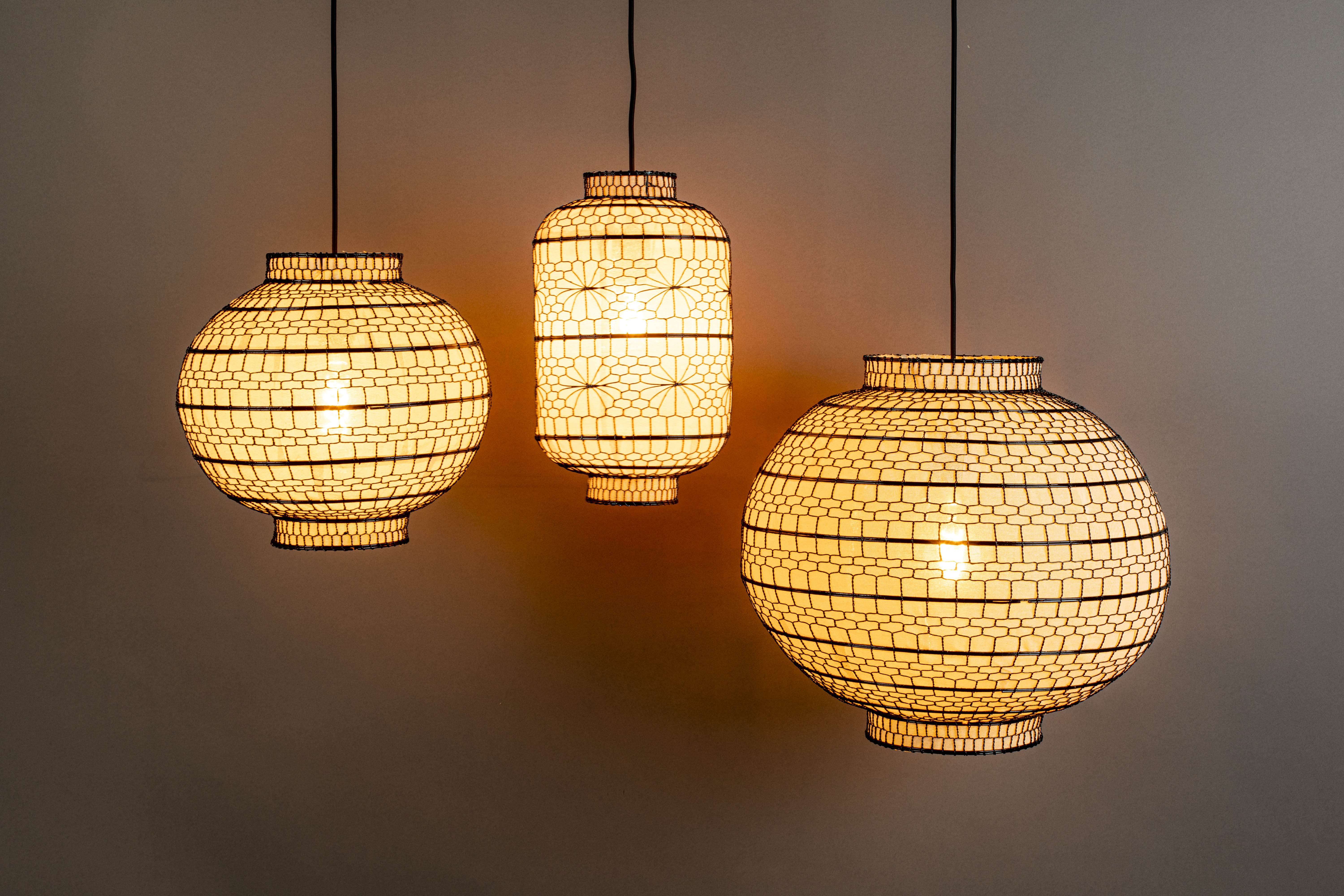 Dutchbone Ming Gauze Round 45 Pendant Lamp